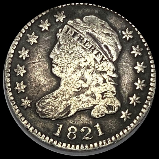 1821 Capped Bust Dime LIGHTLY CIRCULATED