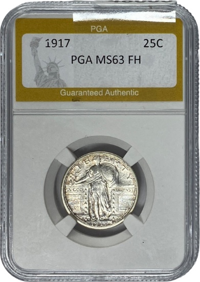 1917 Standing Liberty Quarter PGA MS63 FH