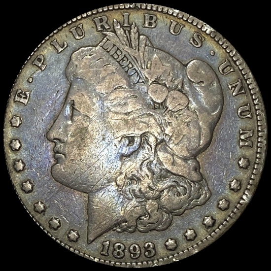 1893 Morgan Silver Dollar LIGHTLY CIRCULATED