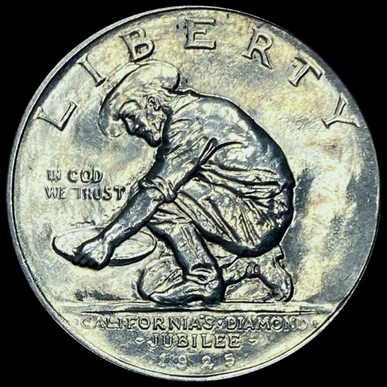 1925-S Silver California Diamond Jubilee Half Dollar CHOICE BU