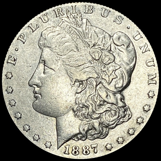 1887-S Silver Morgan Dollar CLOSELY UNCIRCULATED