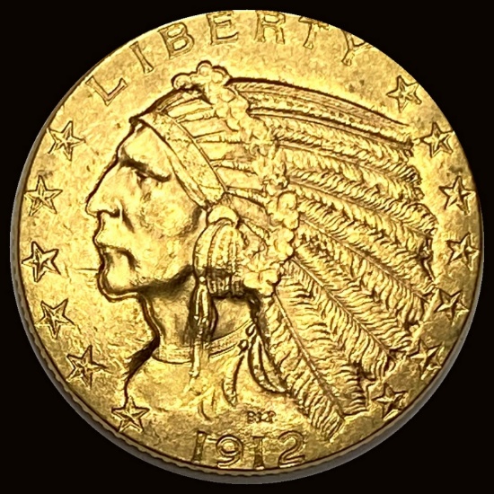 1912 Indian Head Half Eagle $5 Gold CLOSELY UNCIRCULATED