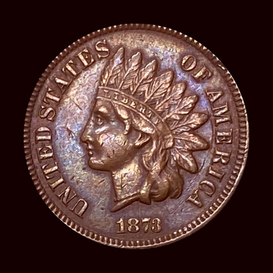 1873 Indian Head Cent CLOSELY UNCIRCULATED