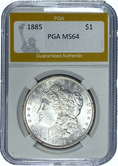 1885 Morgan Dollar PGA MS64