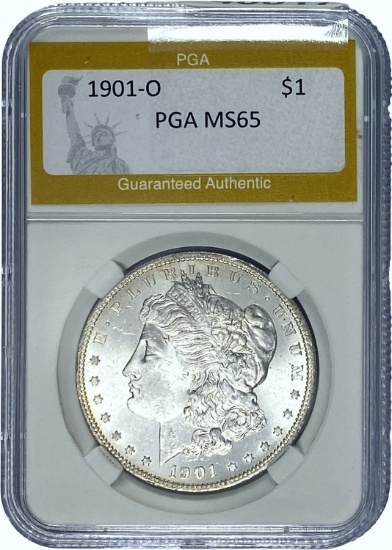 1901-O Morgan Dollar PGA MS65 SILVER