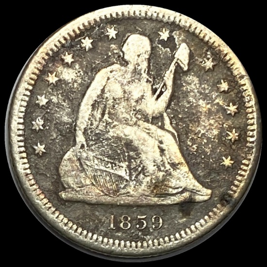 1859-S Silver Seated Liberty Quarter HIGH GRADE