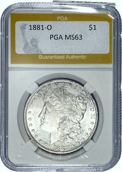 1881-O Morgan Dollar PGA MS63