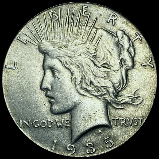 1935 Silver Peace Dollar GEM BU