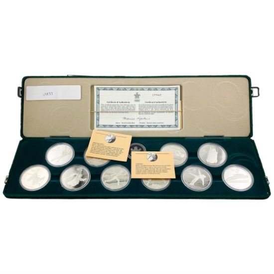 1988 Royal Canadian Mint $20 [10] Silver Coins w/ box