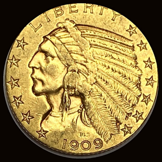 1909-D Indian Head Half Eagle $5 Gold CLOSELY UNCIRCULATED