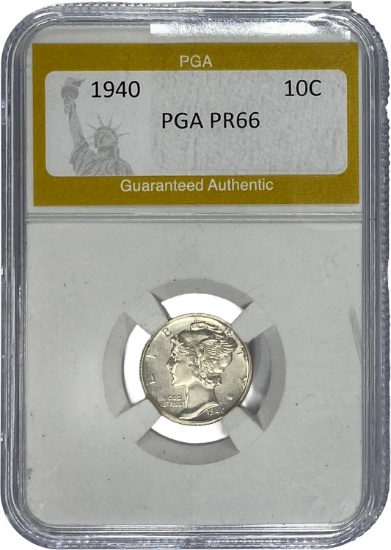 1940 Mercury Dime PGA PR66