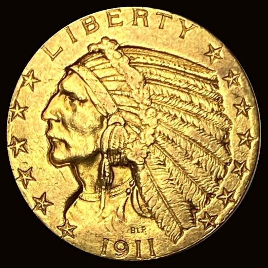 1911 Indian Head Half Eagle $5 Gold UNCIRCULATED