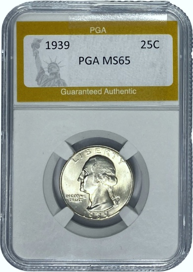 1939 25C PGA MS65
