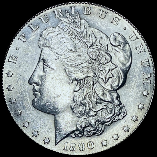 1890-S Silver Morgan Dollar CHOICE AU