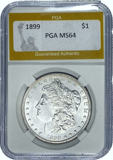 1899 Morgan Dollar PGA MS64 SILVER
