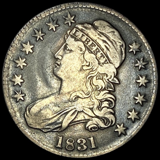 1831 Capped Bust Half Dollar LIGHTLY CIRCULATED