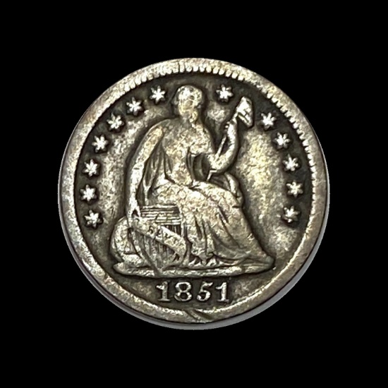 1851 Silver Half Dime UNCIRCULATED