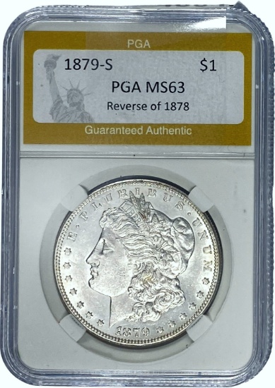1879-S Morgan Dollar PGA MS63 SILVER
