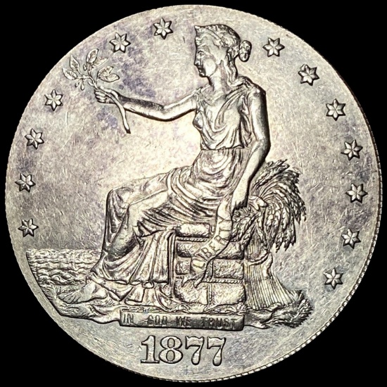 1877-S Silver Trade Dollar CLOSELY UNCIRCULATED