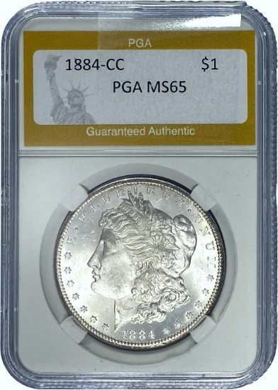 1884-CC Morgan Dollar PGA MS65