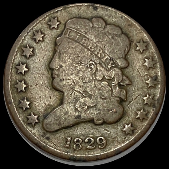 1829 Classic Head Half Cent LIGHTLY CIRCULATED