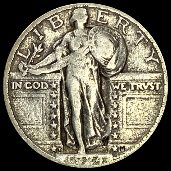 1924-D Silver Standing Liberty Quarter NICELY CIRCULATED