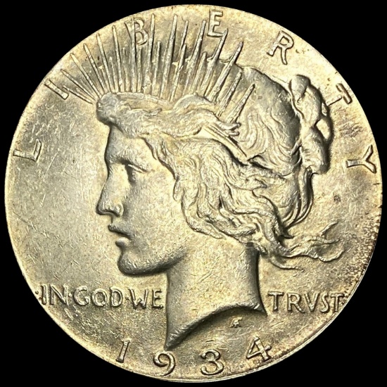 1934-S Silver Peace Dollar LIGHTLY CIRCULATED