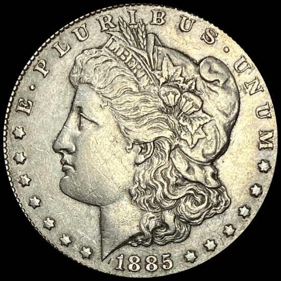 1885-CC Silver Morgan Dollar NEARLY UNCIRCULATED