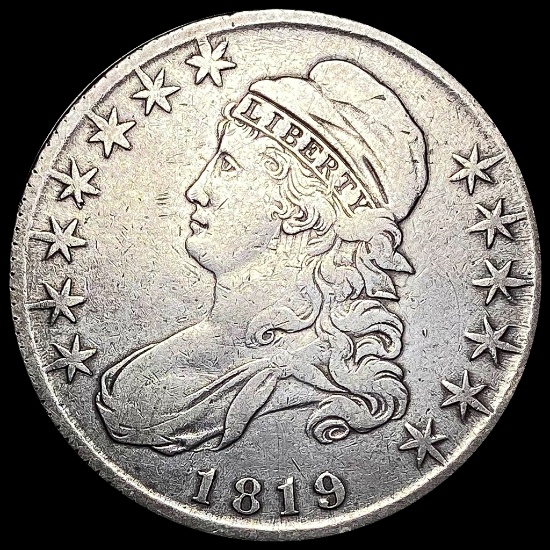 1819 Capped Bust Half Dollar LIGHTLY CIRCULATED