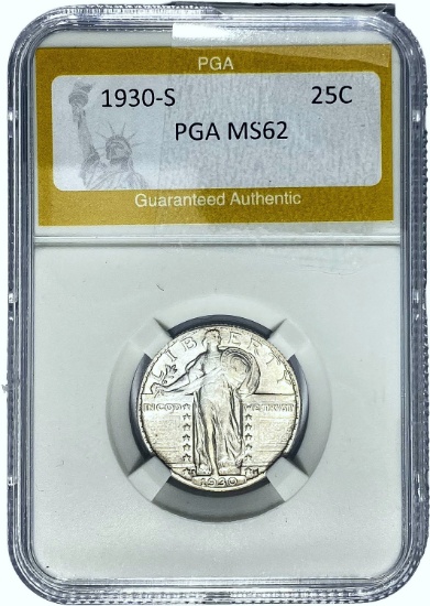 1930-S 25C PGA MS62