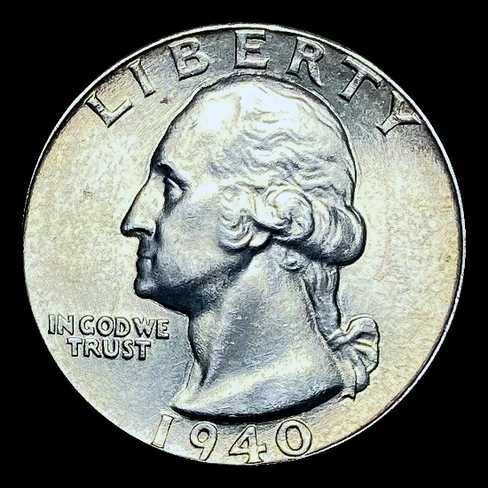 1940 Washington Silver Quarter GEM BU