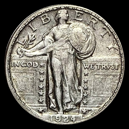 1924-D Standing Liberty Quarter NEARLY UNCIRCULATED