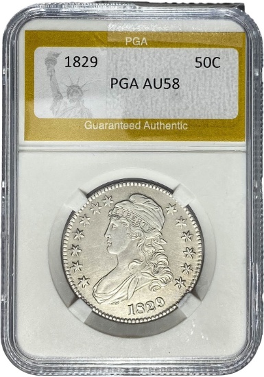 1829 50C PGA AU58