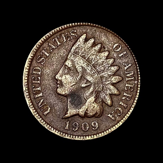 1909-S Indian Head Cent LIGHTLY CIRCULATED