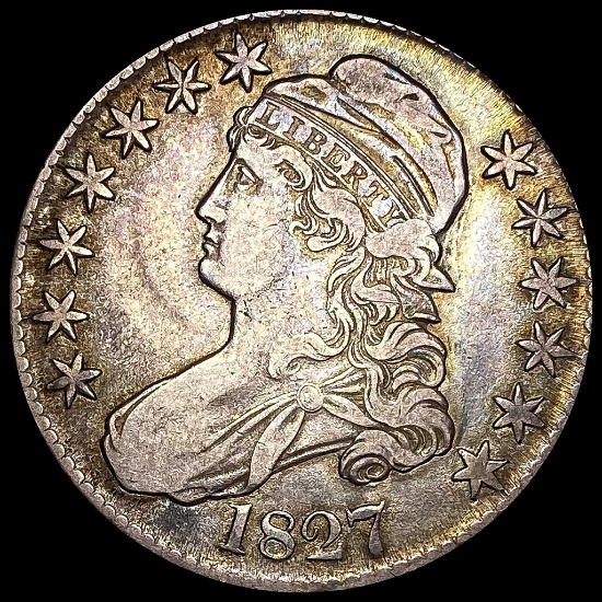 1827 Capped Bust Half Dollar NEARLY UNCIRCULATED