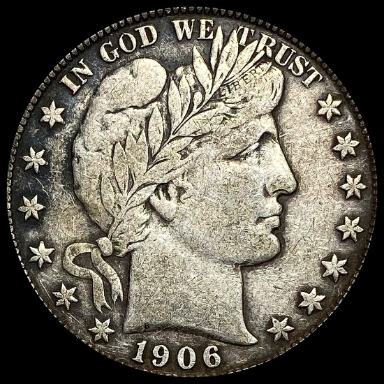 1906 Barber Half Dollar LIGHTLY CIRCULATED