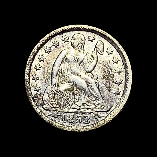 1853 Seated Liberty Dime (Arrows) UNCIRCULATED