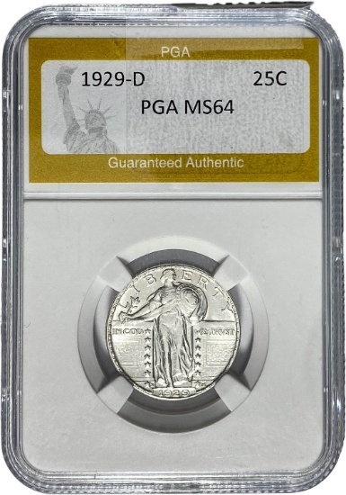 1929-D Standing Liberty Quarter PGA MS64