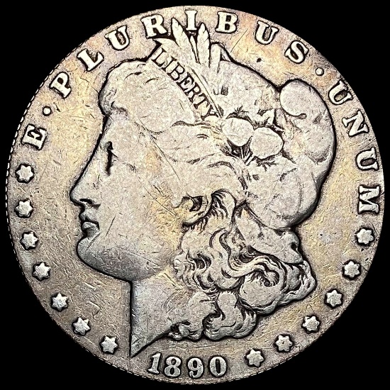 1890-CC Silver Morgan Dollar LIGHTLY CIRCULATED