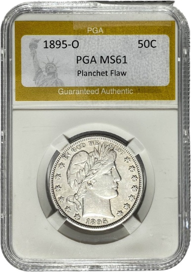 1895-O Barber Half Dollar PGA MS61