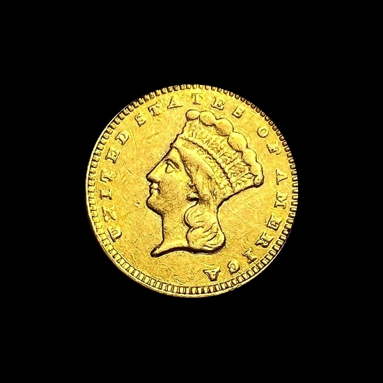 1874 Gold $1 Indian Princess Type 2 HIGH GRADE