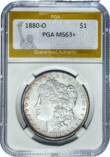 1880-O Morgan Dollar PGA MS63+