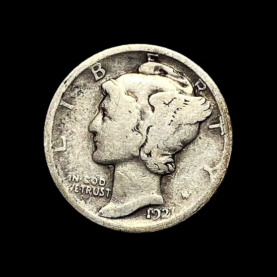 1921 Mercury Dime LIGHTLY CIRCULATED