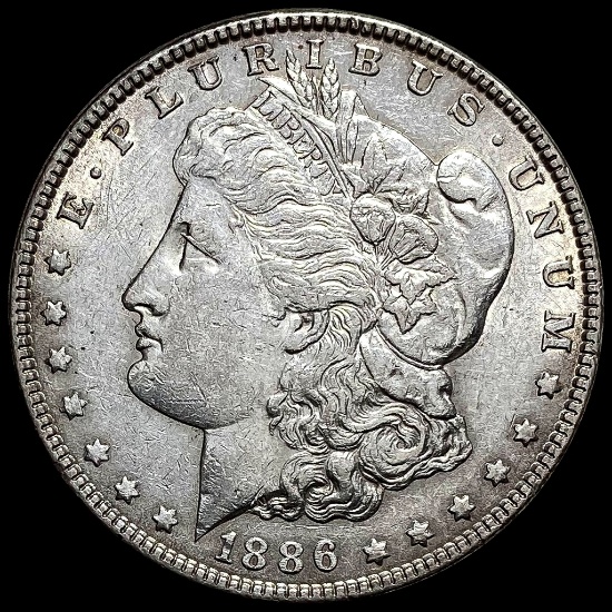 1886 Silver Morgan Dollar CLOSELY UNCIRCULATED