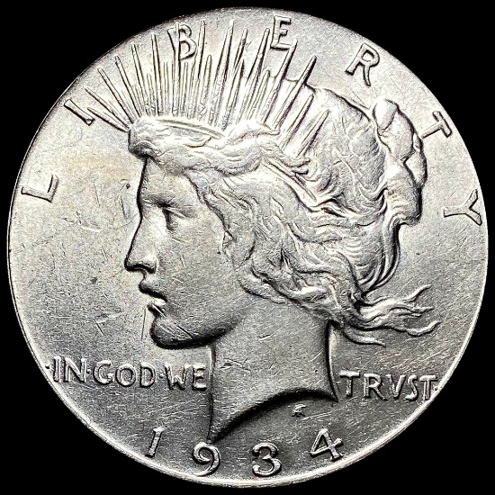 1934-S Silver Peace Dollar CLOSELY UNCIRCULATED