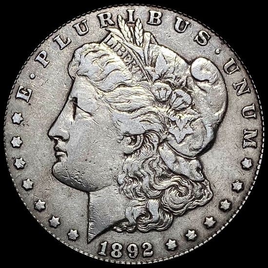 1892-CC Silver Morgan Dollar NEARLY UNCIRCULATED