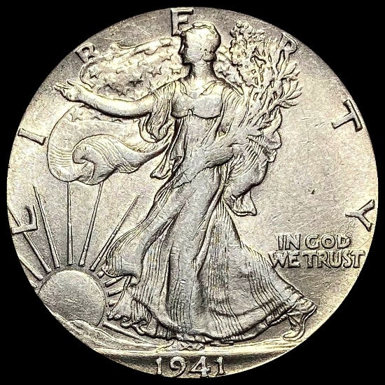 1941-S Silver Walking Liberty Half Dollar UNCIRCULATED