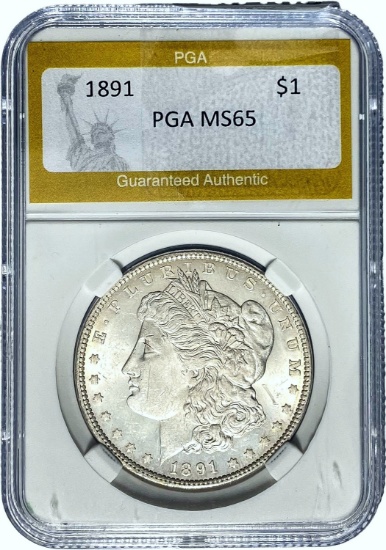 1891 Morgan Dollar PGA MS65