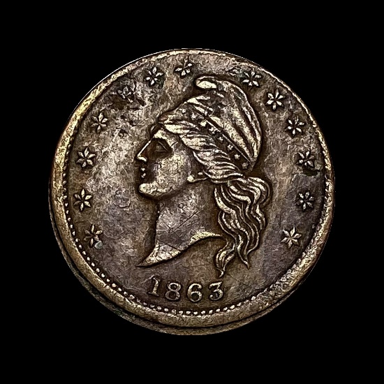1863 Civil War Token - "God Protect the Union" LIGHTLY CIRCULATED