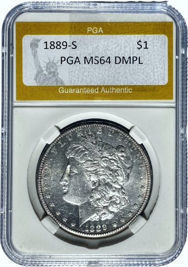 1889-S Morgan Dollar PGA MS64 DMPL